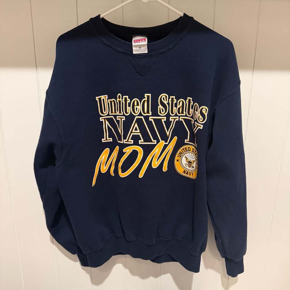 Soffe United States Navy Mom Sweatshirt Size M Blue
